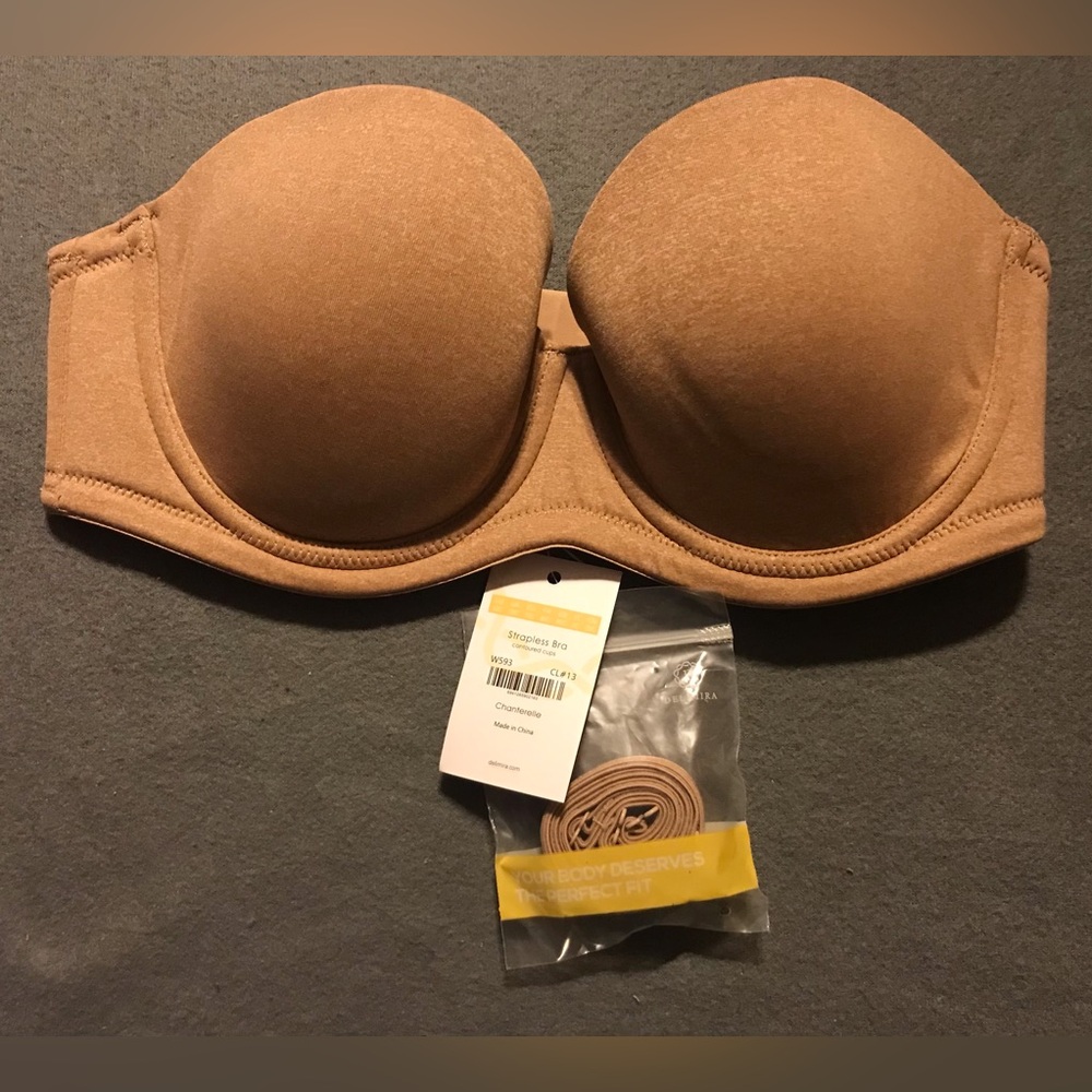 NWT Delimira Strapless Bra